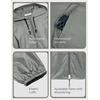 image:imageCOOFANDY Mens Packable Rain Jacket Lightweight Waterproof Raincoat with Hood Outdoor Rain Gear Travel Hiking CyclingGrey