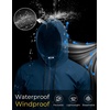 image:imageCOOFANDY Mens Packable Rain Jacket Lightweight Waterproof Raincoat with Hood Outdoor Rain Gear Travel Hiking CyclingNavy Blue
