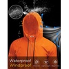image:imageCOOFANDY Mens Packable Rain Jacket Lightweight Waterproof Raincoat with Hood Outdoor Rain Gear Travel Hiking CyclingOrange