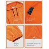 image:imageCOOFANDY Mens Packable Rain Jacket Lightweight Waterproof Raincoat with Hood Outdoor Rain Gear Travel Hiking CyclingOrange