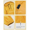 image:imageCOOFANDY Mens Packable Rain Jacket Lightweight Waterproof Raincoat with Hood Outdoor Rain Gear Travel Hiking CyclingOrange Yellow