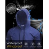 image:imageCOOFANDY Mens Packable Rain Jacket Lightweight Waterproof Raincoat with Hood Outdoor Rain Gear Travel Hiking CyclingRoyal Blue