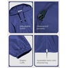 image:imageCOOFANDY Mens Packable Rain Jacket Lightweight Waterproof Raincoat with Hood Outdoor Rain Gear Travel Hiking CyclingRoyal Blue