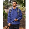 image:imageCOOFANDY Mens Packable Rain Jacket Lightweight Waterproof Raincoat with Hood Outdoor Rain Gear Travel Hiking CyclingRoyal Blue
