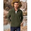 image:imageCOOFANDY Mens Polar Fleece Jacket Lightweight Full Zip Jackets Outdoor Hiking Casual Soft Warm Coat With PocketsArmy Green