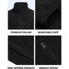 image:imageCOOFANDY Mens Polar Fleece Jacket Lightweight Full Zip Jackets Outdoor Hiking Casual Soft Warm Coat With PocketsBlack