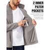 image:imageCOOFANDY Mens Polar Fleece Jacket Lightweight Full Zip Jackets Outdoor Hiking Casual Soft Warm Coat With PocketsLight Grey