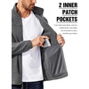 image:imageCOOFANDY Mens Polar Fleece Jacket Lightweight Full Zip Jackets Outdoor Hiking Casual Soft Warm Coat With PocketsMedium Grey