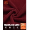 image:imageCOOFANDY Mens Polar Fleece Jacket Lightweight Full Zip Jackets Outdoor Hiking Casual Soft Warm Coat With PocketsWine Red