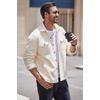 image:imageCOOFANDY Mens Polar Fleece Shacket Long Sleeve Casual Button Down Shirt Jacket with PocketsBeige