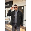 image:imageCOOFANDY Mens Polar Fleece Shacket Long Sleeve Casual Button Down Shirt Jacket with PocketsBlack