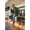 image:imageCOOFANDY Mens Polar Fleece Shacket Long Sleeve Casual Button Down Shirt Jacket with PocketsDark Green