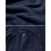 image:imageCOOFANDY Mens Polar Fleece Shacket Long Sleeve Casual Button Down Shirt Jacket with PocketsDark Navy