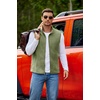image:imageCOOFANDY Mens Polar Fleece Vest Lightweight Sleeveless Jacket Warm Zip up Outerwear Vests with Zipper Pockets for HikingArmy Green