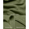 image:imageCOOFANDY Mens Polar Fleece Vest Lightweight Sleeveless Jacket Warm Zip up Outerwear Vests with Zipper Pockets for HikingArmy Green