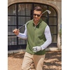 image:imageCOOFANDY Mens Polar Fleece Vest Lightweight Sleeveless Jacket Warm Zip up Outerwear Vests with Zipper Pockets for HikingArmy Green