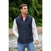 image:imageCOOFANDY Mens Polar Fleece Vest Lightweight Sleeveless Jacket Warm Zip up Outerwear Vests with Zipper Pockets for HikingBlue Violet
