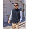 image:imageCOOFANDY Mens Polar Fleece Vest Lightweight Sleeveless Jacket Warm Zip up Outerwear Vests with Zipper Pockets for HikingBlue Violet