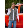 image:imageCOOFANDY Mens Polar Fleece Vest Lightweight Sleeveless Jacket Warm Zip up Outerwear Vests with Zipper Pockets for HikingHeather Grey