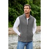 image:imageCOOFANDY Mens Polar Fleece Vest Lightweight Sleeveless Jacket Warm Zip up Outerwear Vests with Zipper Pockets for HikingHeather Grey