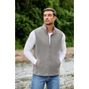 image:imageCOOFANDY Mens Polar Fleece Vest Lightweight Sleeveless Jacket Warm Zip up Outerwear Vests with Zipper Pockets for HikingLight Grey