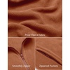 image:imageCOOFANDY Mens Polar Fleece Vest Lightweight Sleeveless Jacket Warm Zip up Outerwear Vests with Zipper Pockets for HikingTerracotta