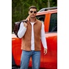 image:imageCOOFANDY Mens Polar Fleece Vest Lightweight Sleeveless Jacket Warm Zip up Outerwear Vests with Zipper Pockets for HikingTerracotta