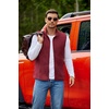 image:imageCOOFANDY Mens Polar Fleece Vest Lightweight Sleeveless Jacket Warm Zip up Outerwear Vests with Zipper Pockets for HikingWine Red