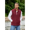 image:imageCOOFANDY Mens Polar Fleece Vest Lightweight Sleeveless Jacket Warm Zip up Outerwear Vests with Zipper Pockets for HikingWine Red