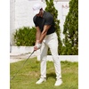 image:imageCOOFANDY Mens Polo Shirt Golf Quick Dry Performance Short Sleeve Moisture Wicking Athletic Polo Collared Tennis TShirtBlack