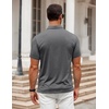 image:imageCOOFANDY Mens Polo Shirt Golf Quick Dry Performance Short Sleeve Moisture Wicking Athletic Polo Collared Tennis TShirtDark Gray