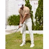 image:imageCOOFANDY Mens Polo Shirt Golf Quick Dry Performance Short Sleeve Moisture Wicking Athletic Polo Collared Tennis TShirtLight Brown