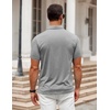 image:imageCOOFANDY Mens Polo Shirt Golf Quick Dry Performance Short Sleeve Moisture Wicking Athletic Polo Collared Tennis TShirtLight Gray