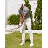 image:imageCOOFANDY Mens Polo Shirt Golf Quick Dry Performance Short Sleeve Moisture Wicking Athletic Polo Collared Tennis TShirtLight Gray