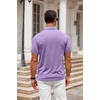 image:imageCOOFANDY Mens Polo Shirt Golf Quick Dry Performance Short Sleeve Moisture Wicking Athletic Polo Collared Tennis TShirtPurple