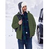 image:imageCOOFANDY Mens Puffer Jacket Packable Lightweight Jackets Winter Coat Windproof Zipper Down JacketArmy Green