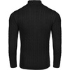 image:imageCOOFANDY Mens Quarter Zip Sweater Slim Fit Casual Knitted Turtleneck Pullover Mock Neck Polo SweaterBlack
