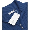image:imageCOOFANDY Mens Quarter Zip Sweater Slim Fit Casual Knitted Turtleneck Pullover Mock Neck Polo SweaterBlue