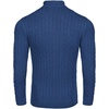 image:imageCOOFANDY Mens Quarter Zip Sweater Slim Fit Casual Knitted Turtleneck Pullover Mock Neck Polo SweaterBlue