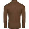 image:imageCOOFANDY Mens Quarter Zip Sweater Slim Fit Casual Knitted Turtleneck Pullover Mock Neck Polo SweaterCoffee Brown
