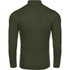 image:imageCOOFANDY Mens Quarter Zip Sweater Slim Fit Casual Knitted Turtleneck Pullover Mock Neck Polo SweaterDark Army Green