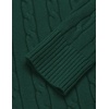 image:imageCOOFANDY Mens Quarter Zip Sweater Slim Fit Casual Knitted Turtleneck Pullover Mock Neck Polo SweaterDark Green