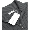 image:imageCOOFANDY Mens Quarter Zip Sweater Slim Fit Casual Knitted Turtleneck Pullover Mock Neck Polo SweaterDark Grey