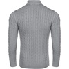 image:imageCOOFANDY Mens Quarter Zip Sweater Slim Fit Casual Knitted Turtleneck Pullover Mock Neck Polo SweaterGrey