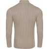 image:imageCOOFANDY Mens Quarter Zip Sweater Slim Fit Casual Knitted Turtleneck Pullover Mock Neck Polo SweaterKhaki