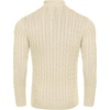 image:imageCOOFANDY Mens Quarter Zip Sweater Slim Fit Casual Knitted Turtleneck Pullover Mock Neck Polo SweaterLight Khaki