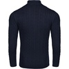 image:imageCOOFANDY Mens Quarter Zip Sweater Slim Fit Casual Knitted Turtleneck Pullover Mock Neck Polo SweaterNavy Blue