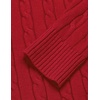 image:imageCOOFANDY Mens Quarter Zip Sweater Slim Fit Casual Knitted Turtleneck Pullover Mock Neck Polo SweaterRed