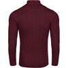 image:imageCOOFANDY Mens Quarter Zip Sweater Slim Fit Casual Knitted Turtleneck Pullover Mock Neck Polo SweaterWine Red