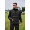 image:imageCOOFANDY Mens Rain Jacket Waterproof Lightweight Packable Raincoat Pullover Windbreaker With Hood For Hiking RunningBlack